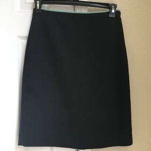 NWOT Anthropologie Black Pencil Skirt mint accents